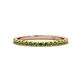 1 - Lara 2.00 mm Peridot Eternity Band 
