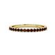 1 - Lara 2.00 mm Red Garnet Eternity Band 