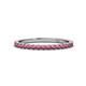 1 - Lara 2.00 mm Rhodolite Garnet Eternity Band 