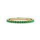 1 - Lara 2.00 mm Emerald Eternity Band 