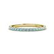 1 - Lara 2.00 mm Aquamarine Eternity Band 