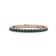 1 - Lara 2.00 mm Blue Diamond Eternity Band 