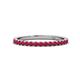 1 - Lara 2.00 mm Ruby Eternity Band 