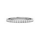 1 - Lara 2.00 mm White Sapphire Eternity Band 