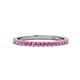 1 - Lara 2.00 mm Pink Sapphire Eternity Band 
