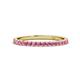 1 - Lara 2.00 mm Pink Sapphire Eternity Band 