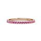 1 - Lara 2.00 mm Pink Sapphire Eternity Band 
