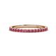 1 - Lara 2.00 mm Pink Tourmaline Eternity Band 