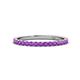 1 - Lara 2.00 mm Amethyst Eternity Band 