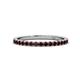 1 - Lara 2.00 mm Red Garnet Eternity Band 
