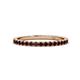 1 - Lara 2.00 mm Red Garnet Eternity Band 
