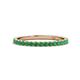 1 - Lara 2.00 mm Emerald Eternity Band 