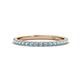 1 - Lara 2.00 mm Aquamarine Eternity Band 