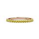 1 - Lara 2.00 mm Yellow Diamond Eternity Band 