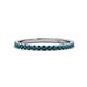 1 - Lara 2.00 mm Blue Diamond Eternity Band 