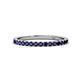 1 - Lara 2.00 mm Blue Sapphire Eternity Band 