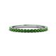 1 - Lara 2.00 mm Green Garnet Eternity Band 