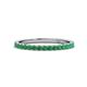1 - Lara 2.00 mm Emerald Eternity Band 