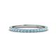 1 - Lara 2.00 mm Aquamarine Eternity Band 