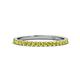 1 - Lara 2.00 mm Yellow Diamond Eternity Band 