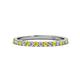 1 - Lara 2.00 mm Yellow Sapphire and Diamond Eternity Band 