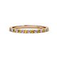 1 - Lara 2.00 mm Citrine and Diamond Eternity Band 
