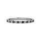 1 - Lara 2.00 mm London Blue Topaz and Diamond Eternity Band 