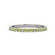 1 - Lara 2.00 mm Yellow and White Diamond Eternity Band 