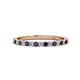 1 - Lara 2.00 mm Blue Sapphire and Diamond Eternity Band 