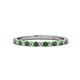 1 - Lara 2.00 mm Green Garnet and Diamond Eternity Band 