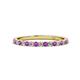1 - Lara 2.00 mm Amethyst and Diamond Eternity Band 