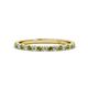 1 - Lara 2.00 mm Peridot and Diamond Eternity Band 