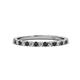 1 - Lara 2.00 mm Black and White Diamond Eternity Band 