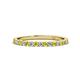 1 - Lara 2.00 mm Yellow and White Diamond Eternity Band 
