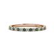 1 - Lara 2.00 mm Diamond and Lab Created Alexandrite Eternity Band 