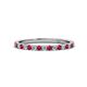 1 - Lara 2.00 mm Ruby and Diamond Eternity Band 