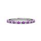 1 - Lara 2.00 mm Amethyst and Diamond Eternity Band 