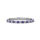 1 - Lara 2.00 mm Iolite and Diamond Eternity Band 