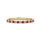 1 - Lara 2.00 mm Ruby and Diamond Eternity Band 
