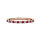 1 - Lara 2.00 mm Ruby and Diamond Eternity Band 