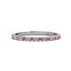 1 - Lara 2.00 mm Pink Sapphire and Diamond Eternity Band 