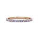 1 - Lara 2.00 mm Tanzanite and Diamond Eternity Band 