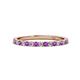 1 - Lara 2.00 mm Amethyst and Diamond Eternity Band 
