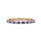 1 - Lara 2.00 mm Iolite and Diamond Eternity Band 