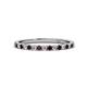 1 - Lara 2.00 mm Red Garnet and Diamond Eternity Band 