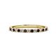 1 - Lara 2.00 mm Red Garnet and Lab Grown Diamond Eternity Band 