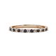 1 - Lara 2.00 mm Black Diamond and Lab Grown Diamond Eternity Band 