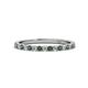 1 - Lara 2.00 mm Lab Created Alexandrite and Lab Grown Diamond Eternity Band 