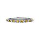 1 - Lara 2.00 mm Citrine and Lab Grown Diamond Eternity Band 