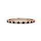 1 - Lara 2.00 mm Red Garnet and Lab Grown Diamond Eternity Band 